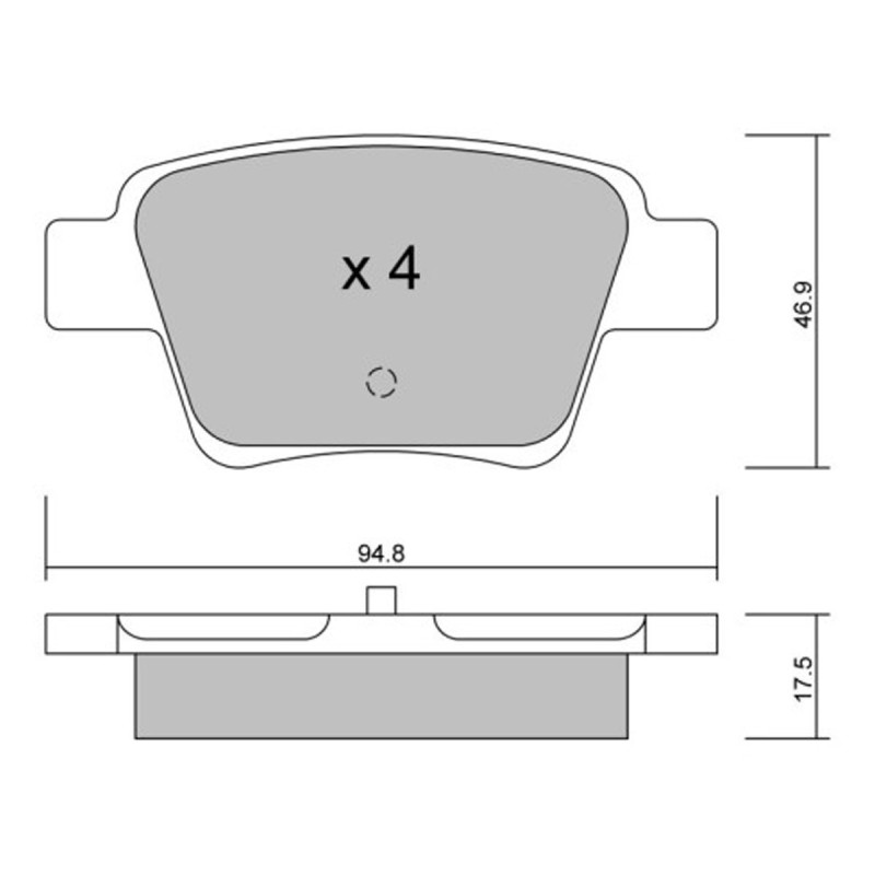 Plaquettes de frein arrière GT2i Club pour Peugeot 207 RC / THP / Citroën C4 VTS (étriers BOSCH)