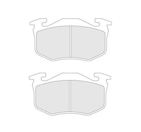 Plaquettes de frein arrière Carbone Lorraine 4034 RC5+/RC6 pour Citroën Xsara VTS / Saxo VTS / ZX Volcane