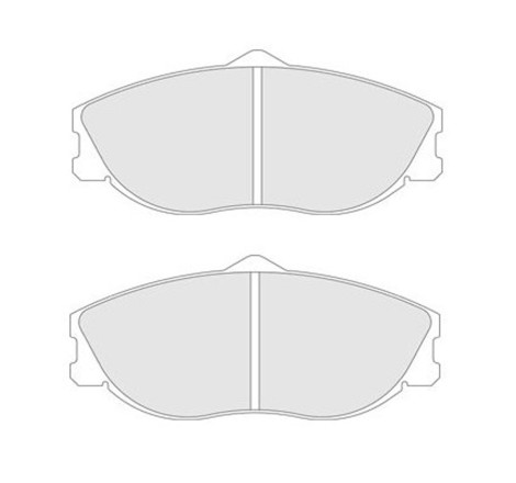 Plaquettes de frein avant Carbone Lorraine 4058 RC6 pour Citroën Xsara VTS / Peugeot 406 Coupé / 306 S16