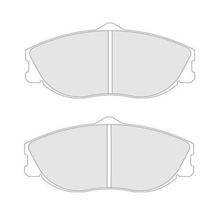 Plaquettes de frein avant Carbone Lorraine 4058 RC6 pour Citroën Xsara VTS / Peugeot 406 Coupé / 306 S16