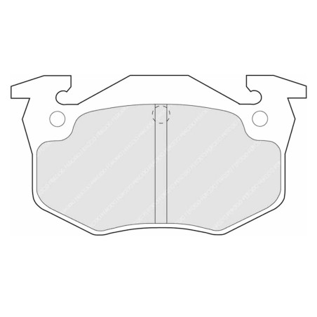 Plaquettes de frein arrière Ferodo DS Performance FDS558 pour Citroën Xsara VTS / Saxo VTS (étrier BENDIX)