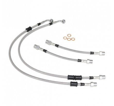 Kit de 4 durites / flexibles de frein Goodridge pour Citroën Xsara (tous modèles dont VTS) sans ABS