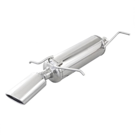 Silencieux / Terminal d'échappement 120x80mm INOXCAR pour Citroën Xsara VTS 2.0 16V (homologué CE)