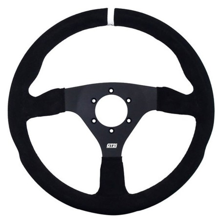 Volant GT2i Pro Plat Peau retournée Noir/Noir pour Renault Clio I Williams