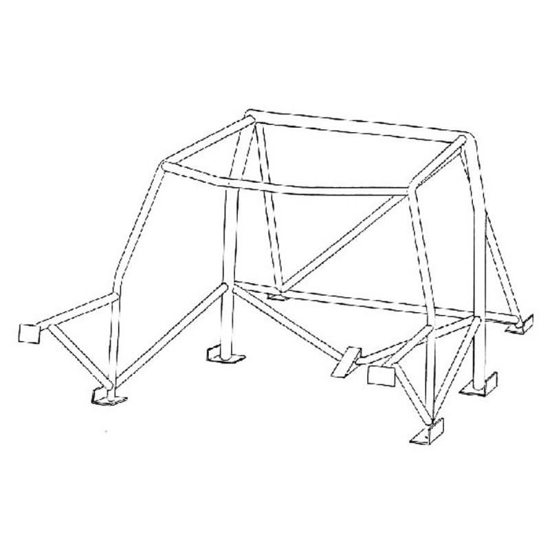 Arceau de sécurité SPARCO à soudera pour Renault Clio I (toutes versions dont RSI, S, 16S et Williams)