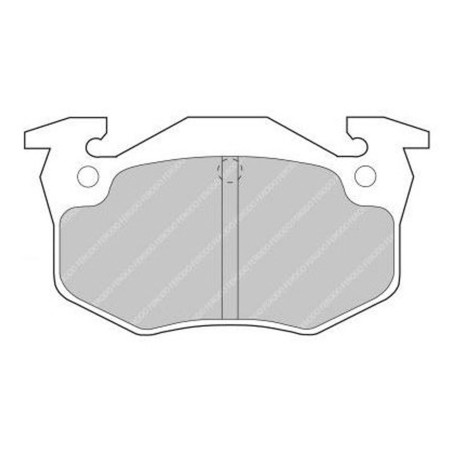 Plaquettes frein arrière FERODO DS2500 FCP558H Renault Clio I 16V Williams RSI / Super 5 Turbo GT / Megane I IDE (étrier BENDIX)