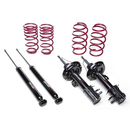 Kit d'amortisseurs et ressort courts 54mm VOGTLAND pour Renault Clio I (tous modèles dont RSI, S, 16S et Williams)