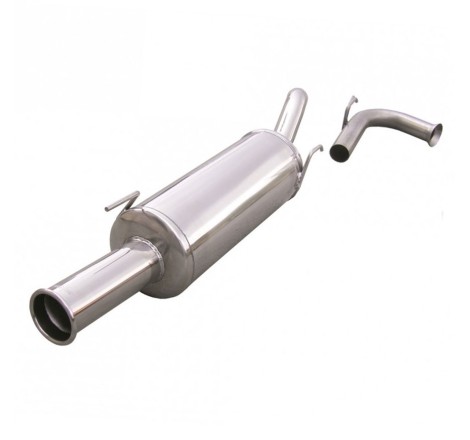 Silencieux arrière d'échappement style Rétro 1x76mm INOXCAR pour Renault Clio I 16V / Williams