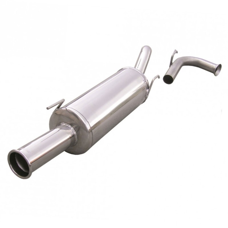 Silencieux arrière d'échappement style Rétro 1x76mm INOXCAR pour Renault Clio I 16V / Williams