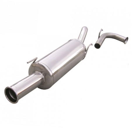 Silencieux arrière d'échappement style Rétro 1x76mm INOXCAR pour Renault Clio I 16V / Williams