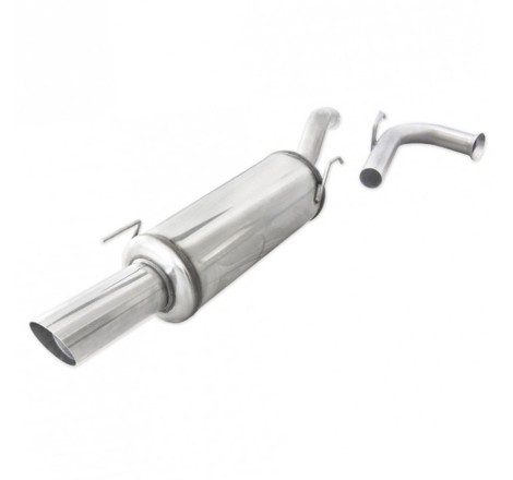 Silencieux arrière d'échappement 1x90mm INOXCAR pour Renault Clio I 16S / Williams