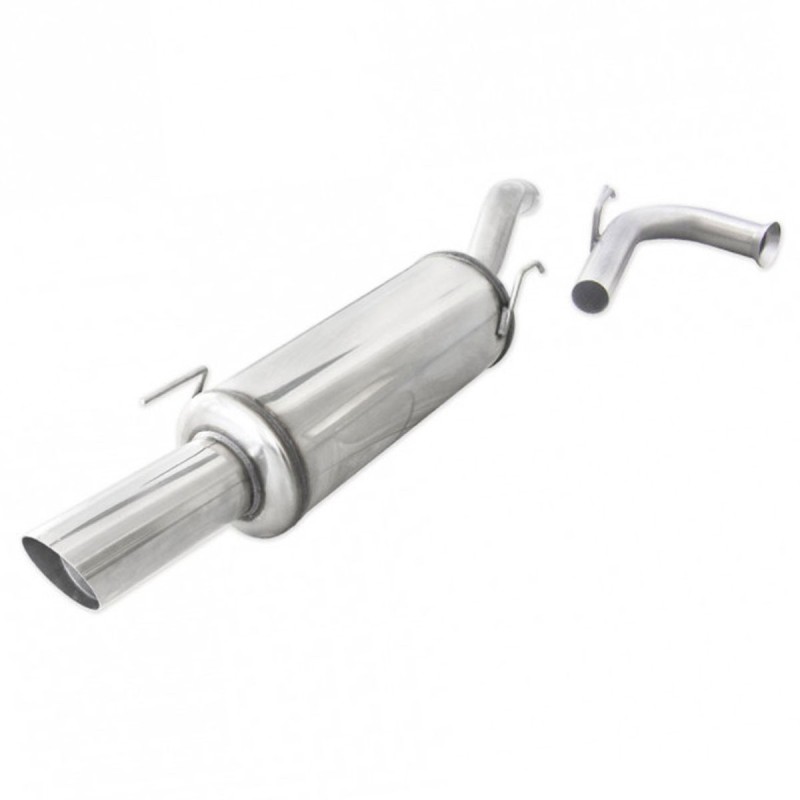 Silencieux arrière d'échappement 1x90mm INOXCAR pour Renault Clio I 16S / Williams