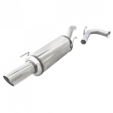 Silencieux arrière d'échappement 1x90mm INOXCAR pour Renault Clio I 16S / Williams