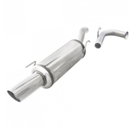 Silencieux arrière d'échappement Rallye 1x90mm INOXCAR pour Renault Clio I Williams