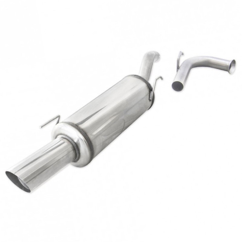Silencieux arrière d'échappement Rallye 1x90mm INOXCAR pour Renault Clio I Williams