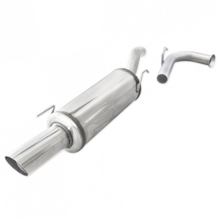 Silencieux arrière d'échappement Rallye 1x90mm INOXCAR pour Renault Clio I Williams