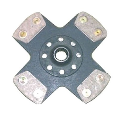 Disque d'embrayage BRATEX (4 patins métal fritté rigide) Renault Clio 2 RS / Megane 2.0 16V
