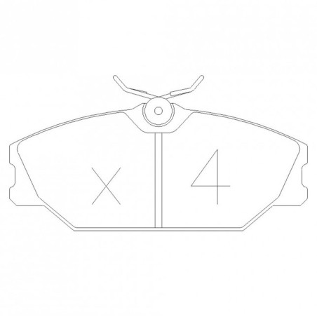 Plaquettes de frein avant GT2i Club pour Renault Clio 2 RS 2.0 16V (étriers GIRLING)