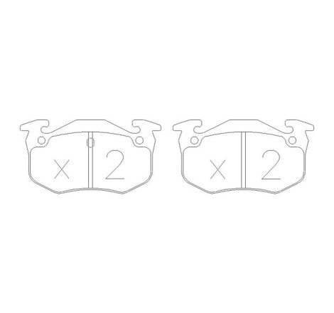 Plaquettes de frein arrière GT2i Race pour Renault Clio 2 RS 2.0 16V (étriers BENDIX)