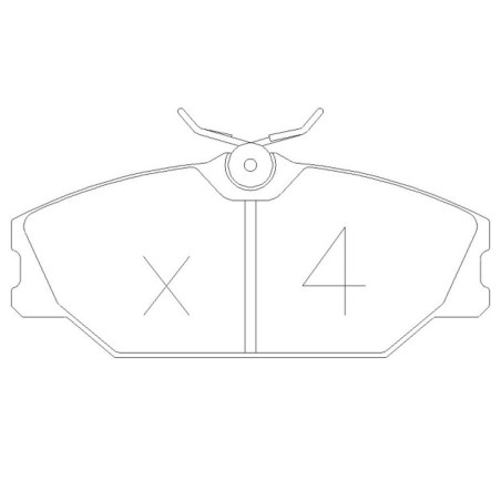 Plaquettes de frein avant GT2i Race pour Renault Clio 2 RS 2.0 16V / Megane I IDE 2.0 16V (étriers GIRLING)