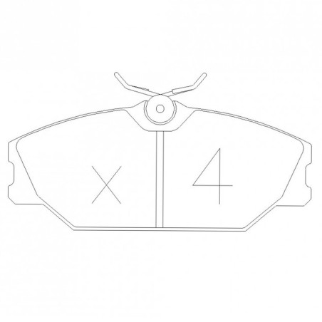 Plaquettes de frein avant GT2i Race pour Renault Clio 2 RS 2.0 16V / Megane I IDE 2.0 16V (étriers GIRLING)