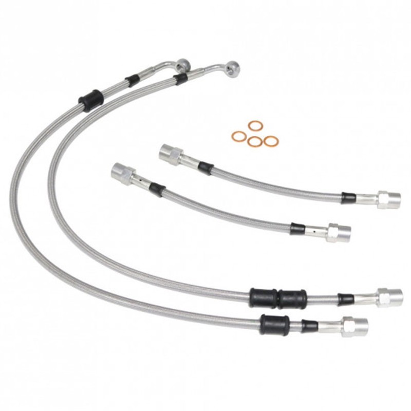Kit de 4 durites / flexibles de frein Goodridge pour Renault Clio 2 RS 2.0 16V