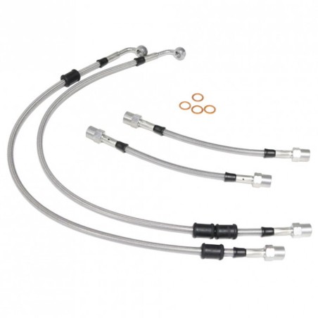 Kit de 4 durites / flexibles de frein Goodridge pour Renault Clio 2 RS 2.0 16V