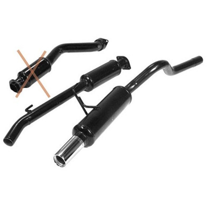 Ligne d'échappement Groupe N GT2i pour Renault Clio 2 RS 2.0 16V