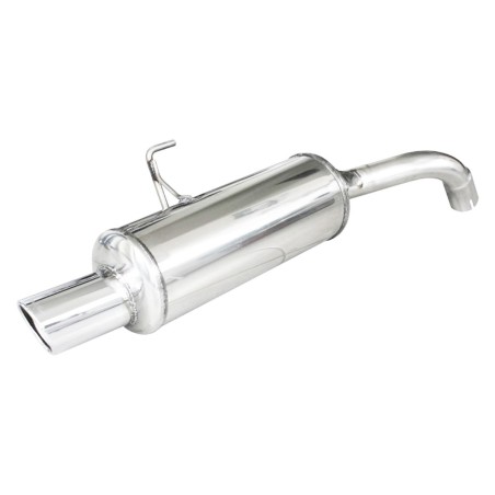 Silencieux arrière d'échappement 54mm/1x90 INOXCAR X-RACE pour Renault Clio 2 RS 2.0 16V (Phase 1 172ch / 2000-2001)