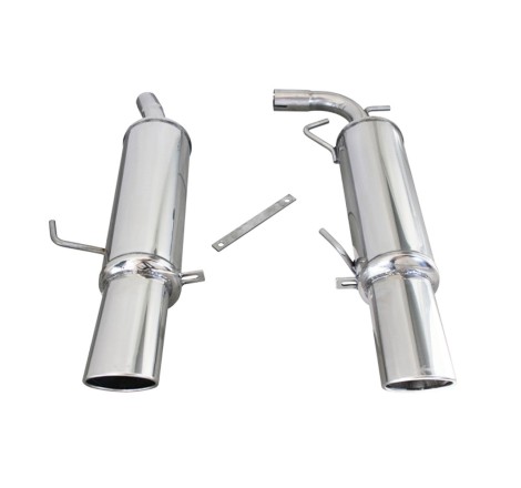 Silencieux arrière central d'échappement 2X120X80 INOXCAR pour Renault Clio 2 RS 2.0 16V (Phase 3 182ch / 2004-2005)