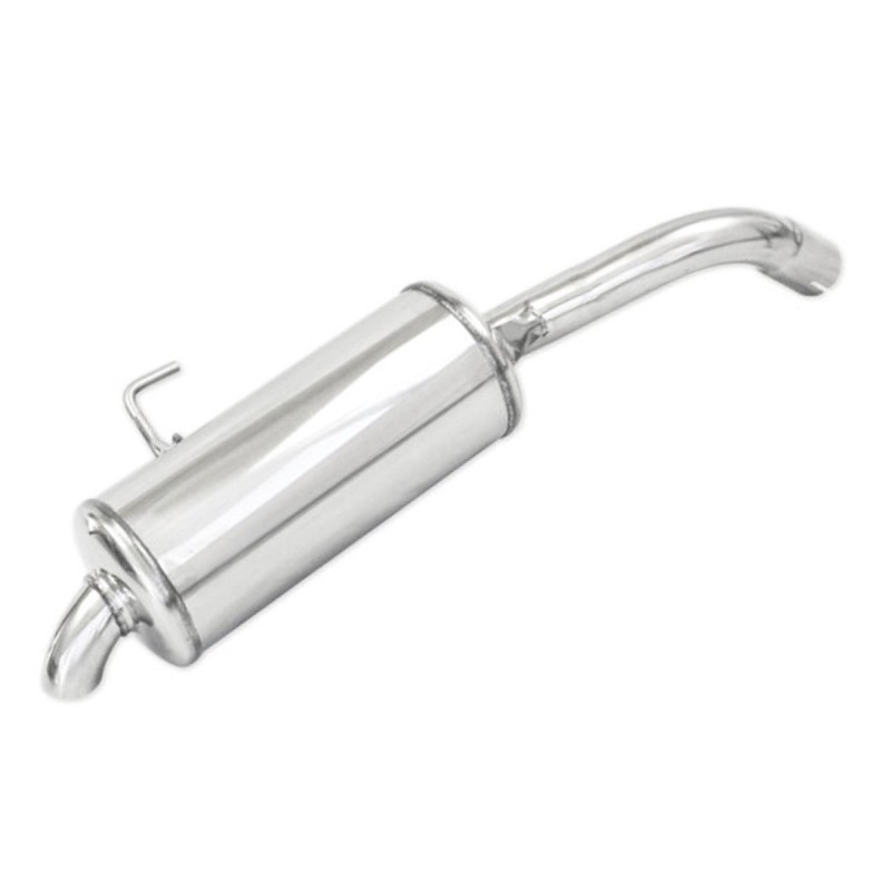 Silencieux arrière d'échappement 54mm INOXCAR pour Renault Clio 2 RS 2.0 16V (Phase 2 169ch / 2002-2003)