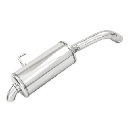 Silencieux arrière d'échappement 54mm INOXCAR pour Renault Clio 2 RS 2.0 16V (Phase 2 169ch / 2002-2003)