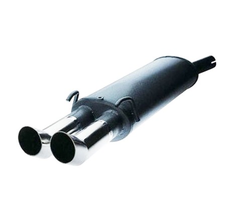 Silencieux / Terminal d'échappement 2x76mm GT2i pour Renault Clio 2 RS 2.0 16V (Phase 1 172ch / 2000-2001)