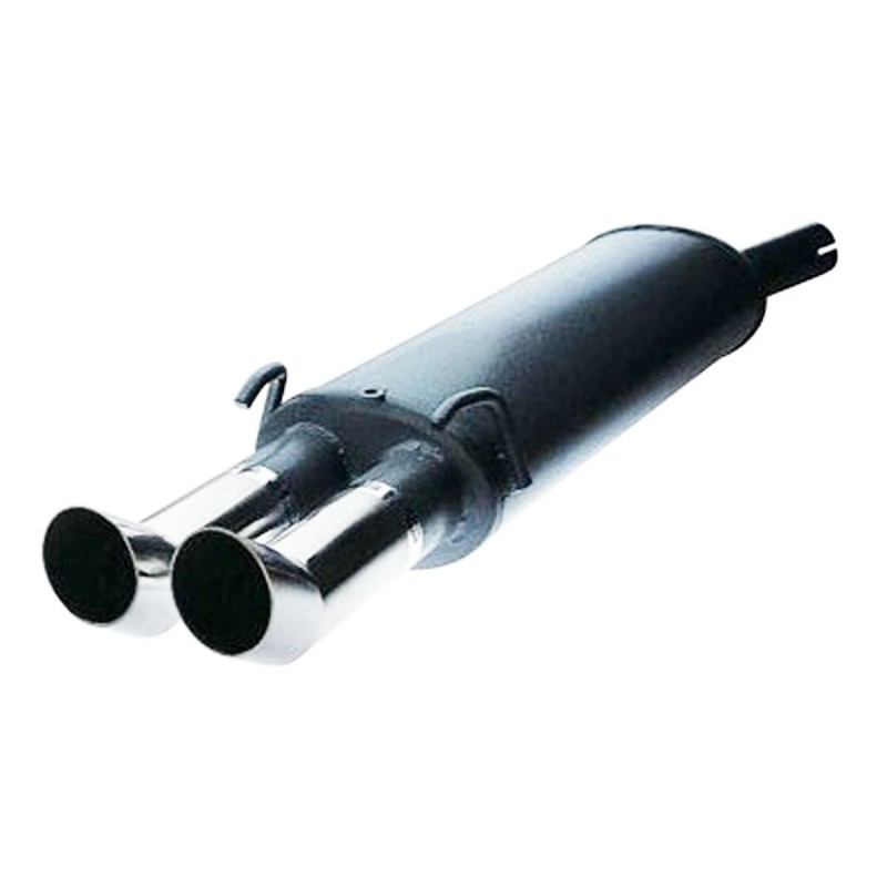 Silencieux / Terminal d'échappement 2x76mm GT2i pour Renault Clio 2 RS 2.0 16V (Phase 1 172ch / 2000-2001)