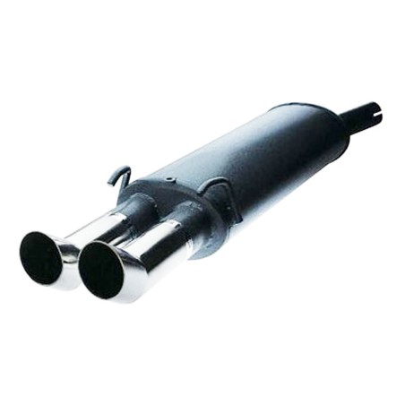 Silencieux / Terminal d'échappement 2x76mm GT2i pour Renault Clio 2 RS 2.0 16V (Phase 1 172ch / 2000-2001)
