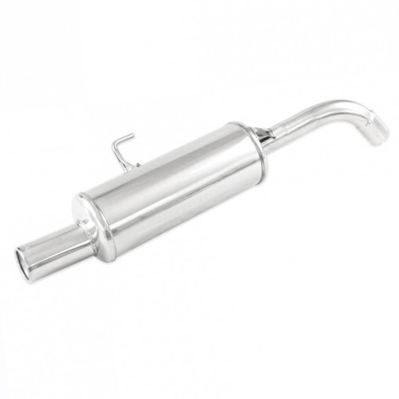 Silencieux / Terminal d'échappement 1x80mm INOXCAR pour Renault Clio 2 RS 2.0 16V (Phase 1 172ch / 2000-2001)