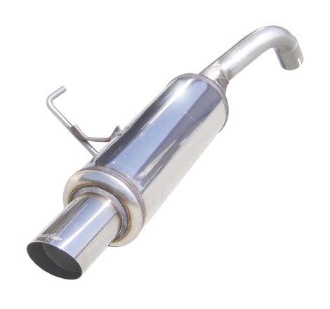 Silencieux / Terminal d'échappement 1x90mm RALLYE INOXCAR pour Renault Clio 2 RS 2.0 16V (Phase 1 172ch / 2000-2001)