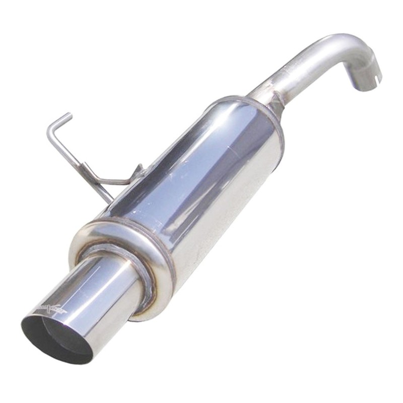Silencieux / Terminal d'échappement 1x90mm RALLYE INOXCAR pour Renault Clio 2 RS 2.0 16V (Phase 1 172ch / 2000-2001)