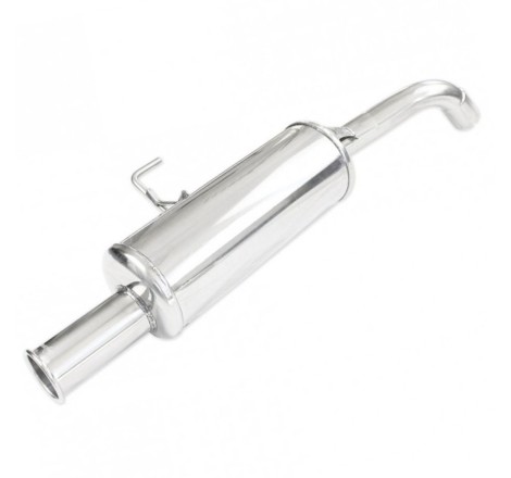 Silencieux / Terminal d'échappement 1x76mm RETRO INOXCAR pour Renault Clio 2 RS 2.0 16V (Phase 1 172ch / 2000-2001)