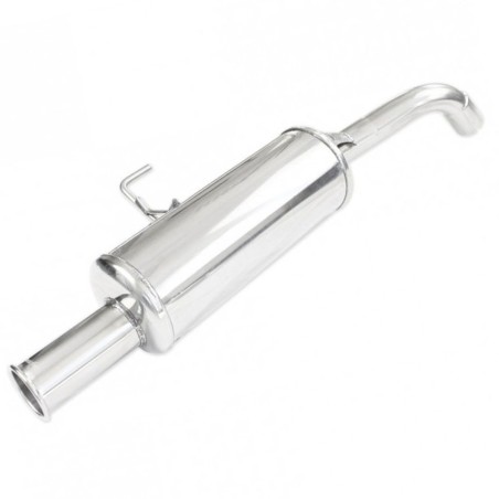 Silencieux / Terminal d'échappement 1x76mm RETRO INOXCAR pour Renault Clio 2 RS 2.0 16V (Phase 1 172ch / 2000-2001)