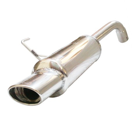 Silencieux / Terminal d'échappement 120x80mm INOXCAR pour Renault Clio 2 RS 2.0 16V (Phase 2 172ch / 2002-2003)