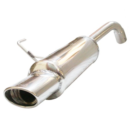 Silencieux / Terminal d'échappement 120x80mm INOXCAR pour Renault Clio 2 RS 2.0 16V (Phase 2 172ch / 2002-2003)