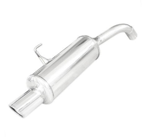 Silencieux / Terminal d'échappement X-RACE 1x90mm INOXCAR pour Renault Clio 2 RS 2.0 16V (Phase 2 172ch / 2002-2003)