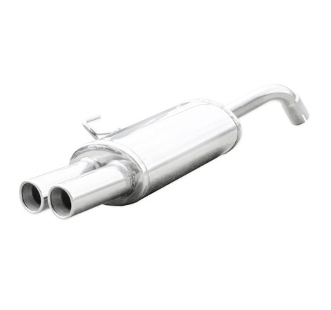 Silencieux / Terminal d'échappement 2x80mm INOXCAR pour Renault Clio 2 RS 2.0 16V (Phase 2 172ch / 2002-2003)