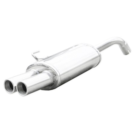 Silencieux / Terminal d'échappement 2x80mm INOXCAR pour Renault Clio 2 RS 2.0 16V (Phase 2 172ch / 2002-2003)
