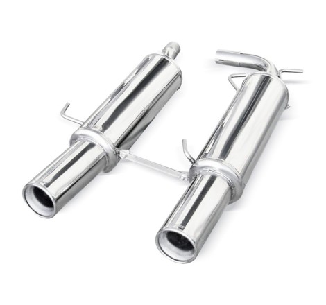 Silencieux arrière d'échappement 2x102mm INOXCAR pour Renault Clio 2 RS 2.0 16V (Phase 3 182ch / 2004-2005)