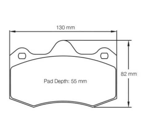 Plaquettes de frein avant FERODO DS1.11 FRP3083W pour Renault Clio 2 RS V6 3.0 226/255cv (étriers AP Racing)