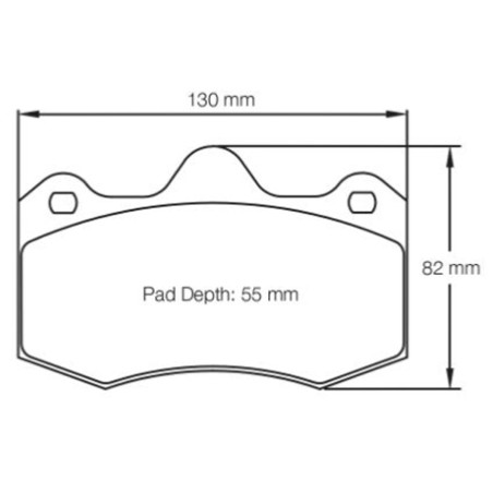 Plaquettes de frein avant FERODO DS1.11 FRP3083W pour Renault Clio 2 RS V6 3.0 226/255cv (étriers AP Racing)