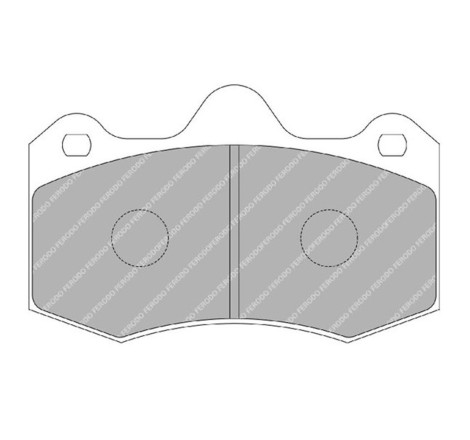 Plaquettes de frein avant FERODO DS2500 FRP3083H pour Renault Clio 2 RS V6 3.0 226/255cv (étriers AP Racing)