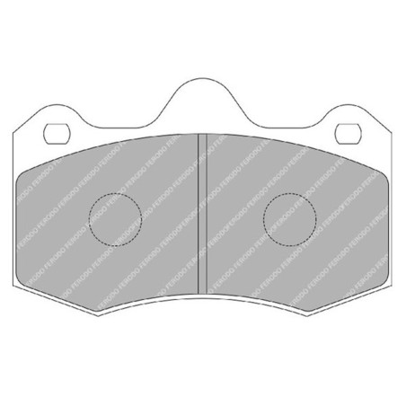 Plaquettes de frein avant FERODO DS2500 FRP3083H pour Renault Clio 2 RS V6 3.0 226/255cv (étriers AP Racing)